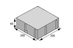 BEST KARO rovné výška 60mm antracitová STANDARD